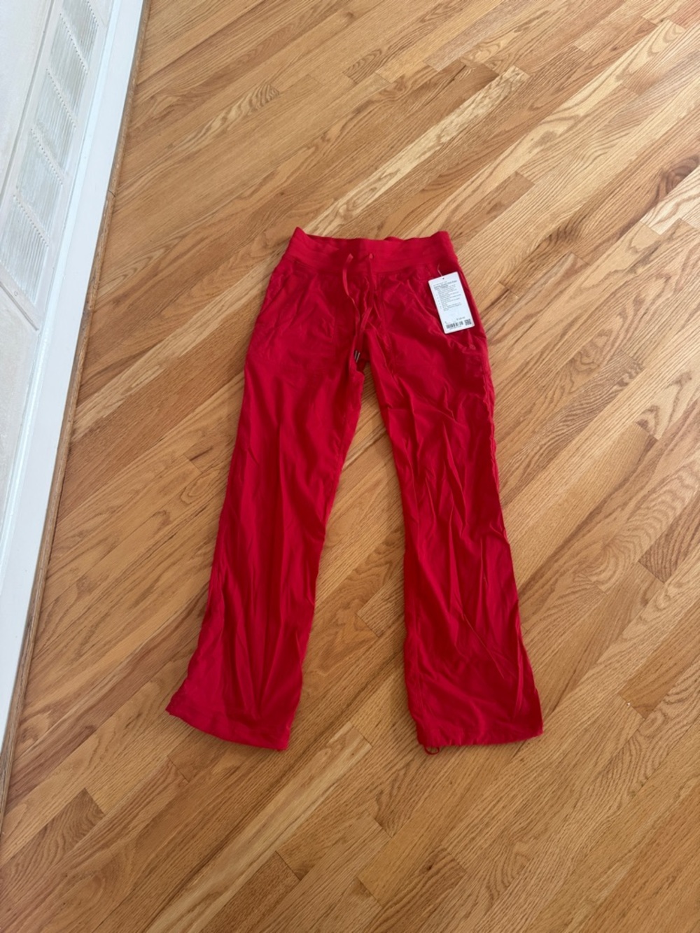 Lululemon dance studio MR lined pants regular size 6 red